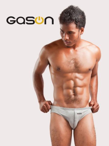 Quần lót nam bikini Gason 217[Cạp vải viền thun]